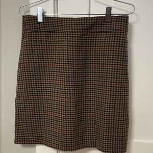 JCrew Classic Houndstooth Skirt Size 6 NWT